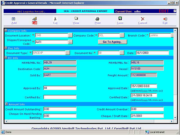 Sea - Credit Approval