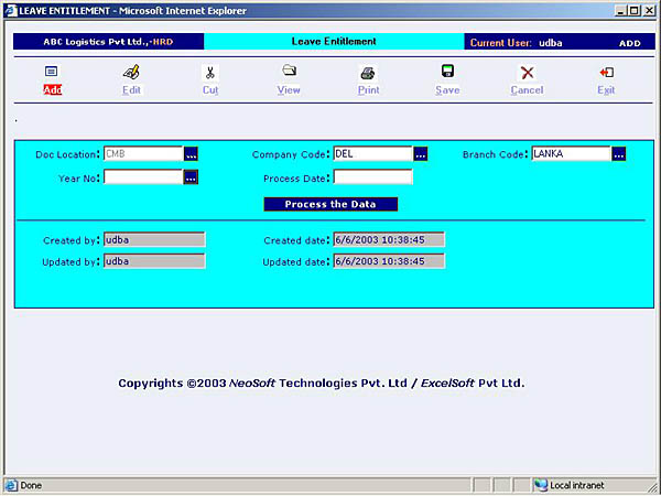 HRD - Leave Entitlement