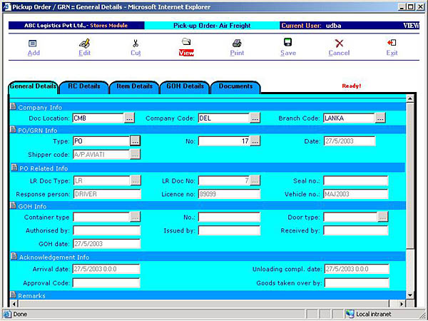 Stores - Pickup Order